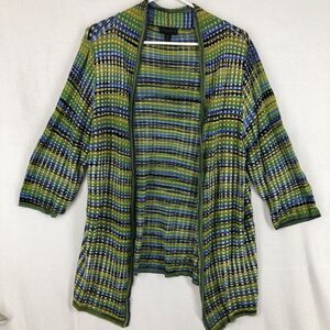 Worthington Multicolor Striped Cardigan